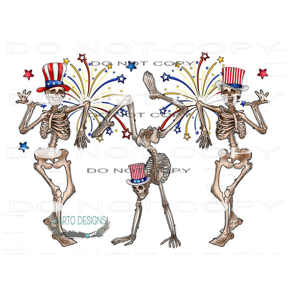 American Skeleton #10884 Sublimation transfer - Heat