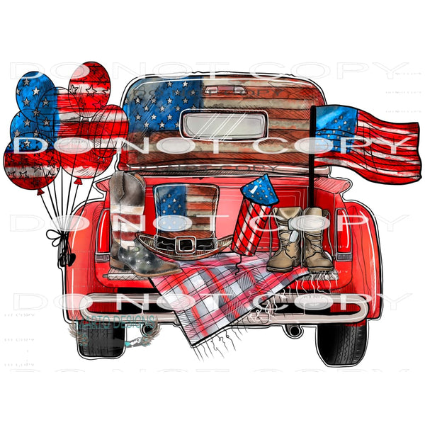 American Truck #10906 Sublimation transfer - Heat Transfer