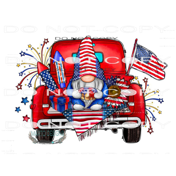 American Truck Gnome #10836 Sublimation transfers - Heat