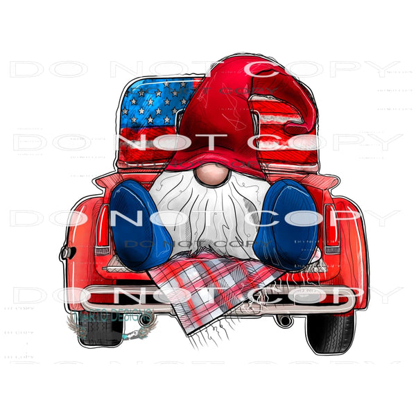 American Truck Gnome #10837 Sublimation transfers - Heat
