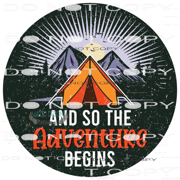 And So The Adventure Begins #11022 Sublimation transfers