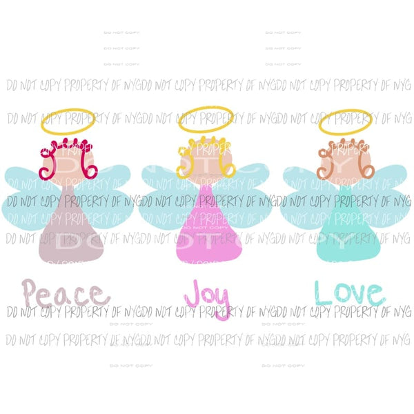 angel trio sublimation transfers Heat Transfer