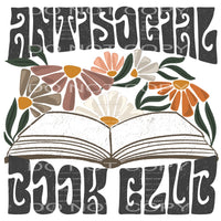 Antisocial Book Club #5959 Sublimation transfers - Heat