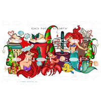Ariel Christmas Coffee #7416 Sublimation transfers - Heat
