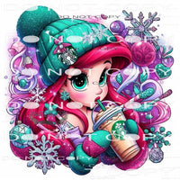 Ariel Starbucks #8690 Sublimation transfers - Heat Transfer
