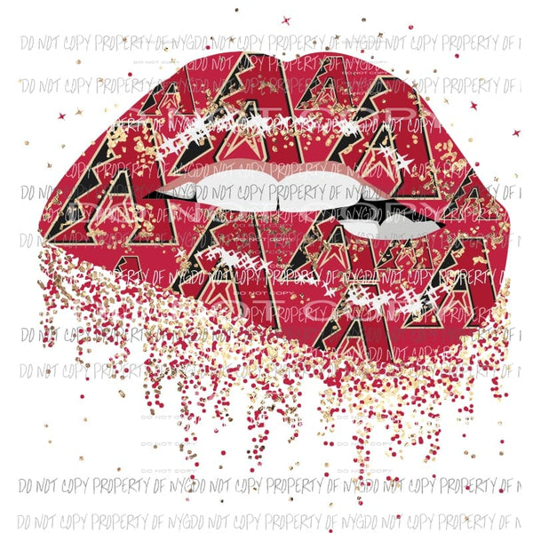 Arizona Lips Sublimation transfers Heat Transfer