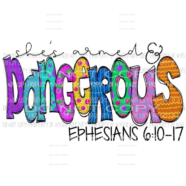 Armed and dangerous Sublimation transfers Heat Transfer