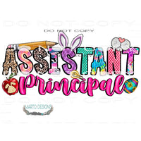 Assistant Principal #10069 Sublimation transfers - Heat