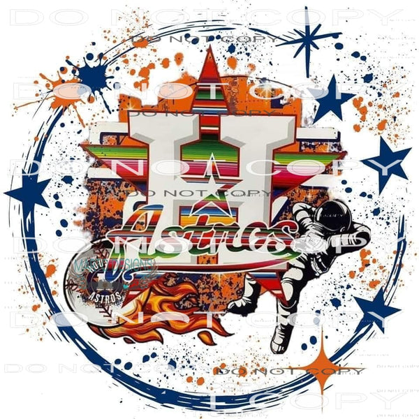 Astros #6565 Sublimation transfers - Heat Transfer Graphic