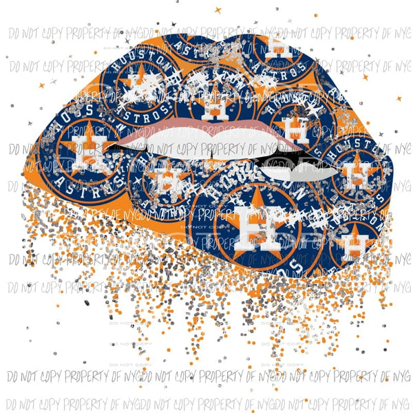 astros lips Sublimation transfers Heat Transfer