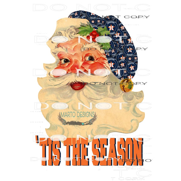 Astros Santa # 3423 Sublimation transfers - Heat Transfer