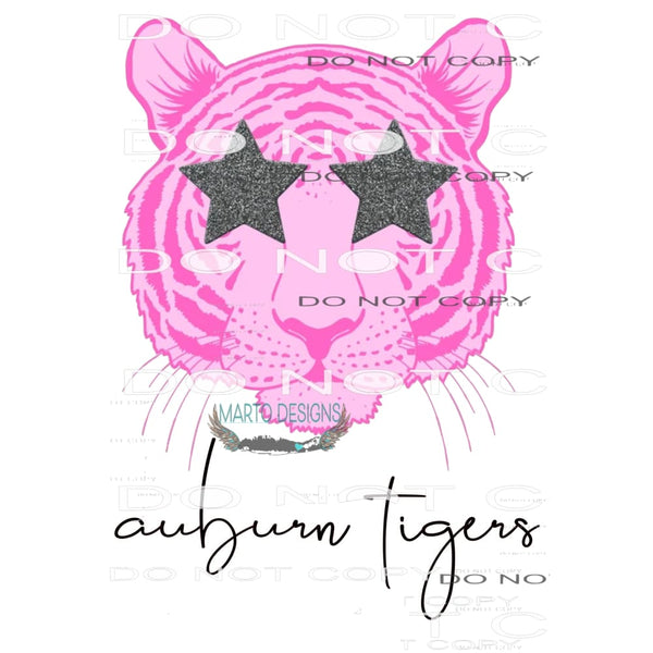 auburn tigers pink # 4417 Sublimation transfers - Heat