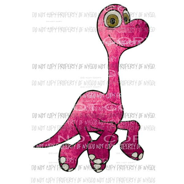 Baby Dino #2 pink Sublimation transfers Heat Transfer