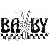 Baby Skeleton Hand #7269 Sublimation transfers - Heat