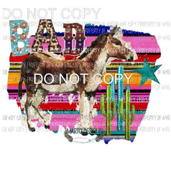 Bad Ass 2 Donkey Sublimation transfers Heat Transfer