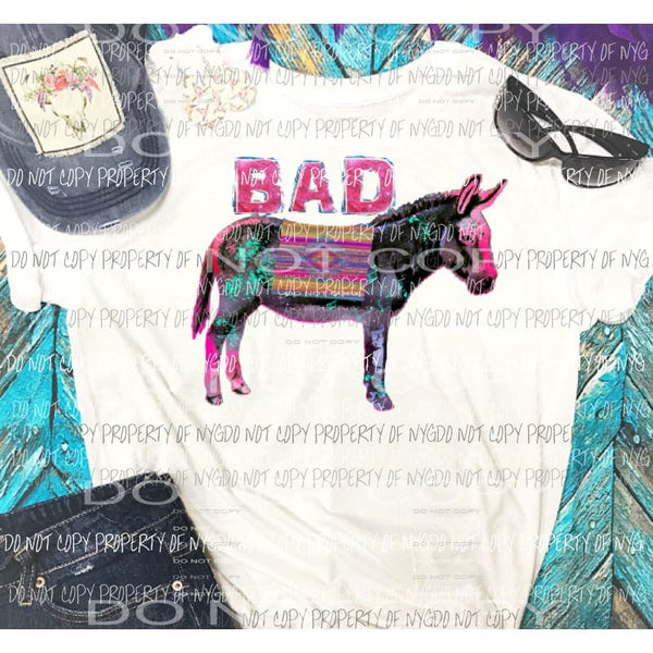 Bad Ass donkey Sublimation transfers Heat Transfer