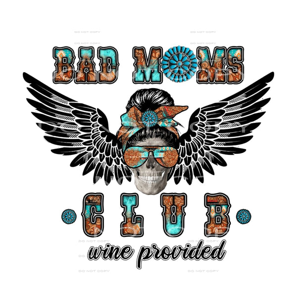 Bad moms club cowhide # 620 Sublimation transfers - Heat