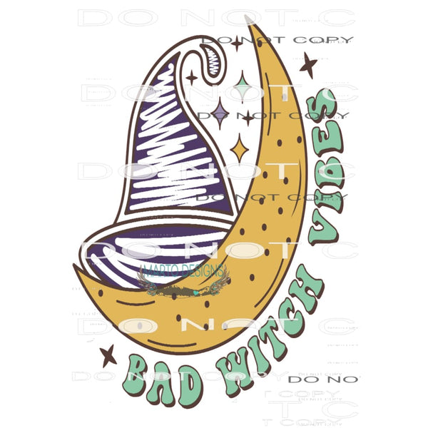 Bad Witch Vibes #6491 Sublimation transfers - Heat Transfer