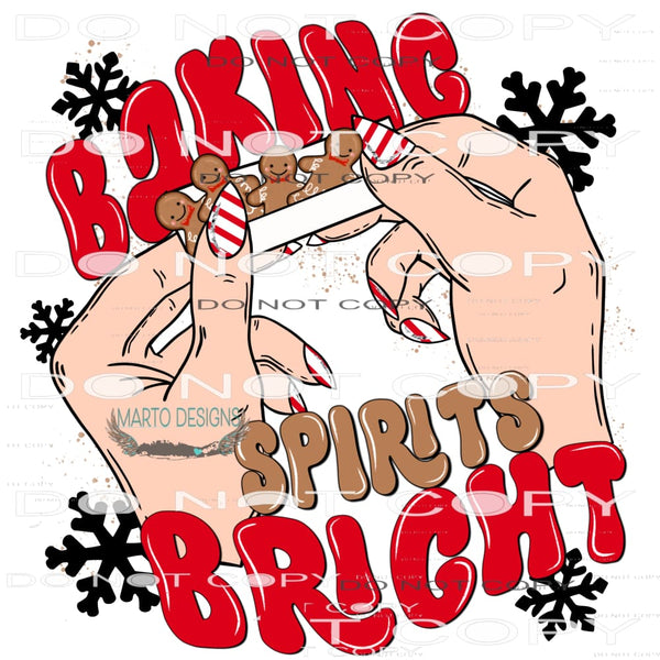 Baking Spirits Bright #6750 Sublimation transfers - Heat