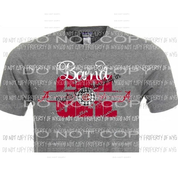 Bama Girl sublimation transfer Heat Transfer