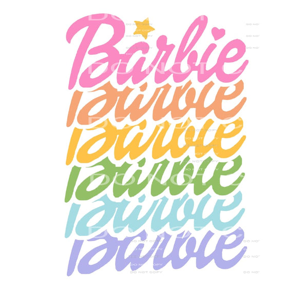 Barbie # 19 Sublimation transfers - Heat Transfer Graphic