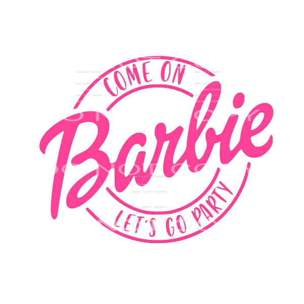 Barbie # 23 Sublimation transfers - Heat Transfer
