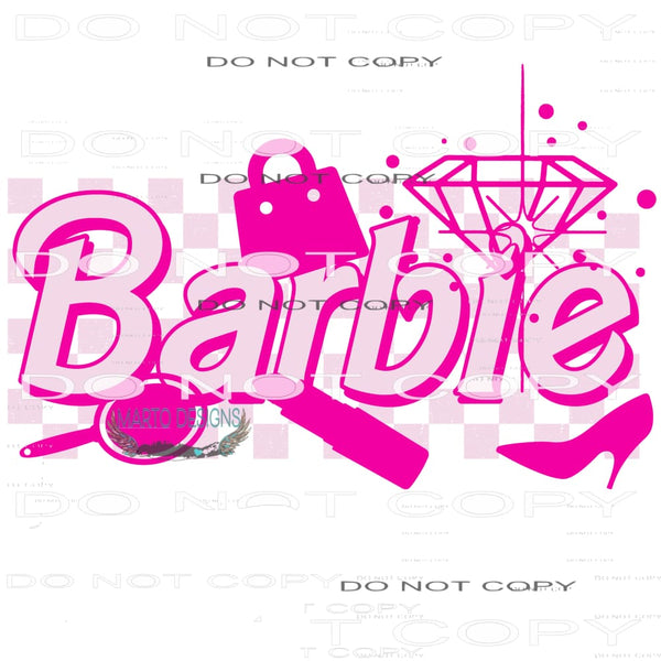 Barbie #6070 Sublimation transfers - Heat Transfer Graphic