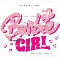 Barbie Girl #6399 Sublimation transfers - Heat Transfer