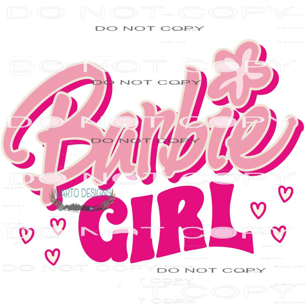 Barbie Girl #6399 Sublimation transfers - Heat Transfer