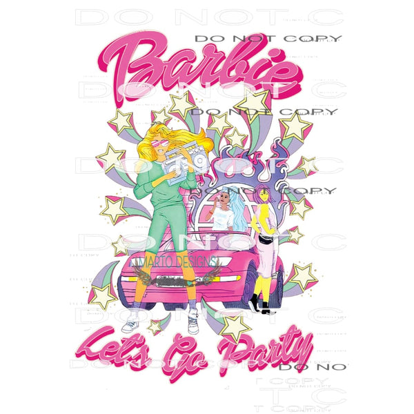 Barbie Let’s Go Party #5986 Sublimation transfers - Heat