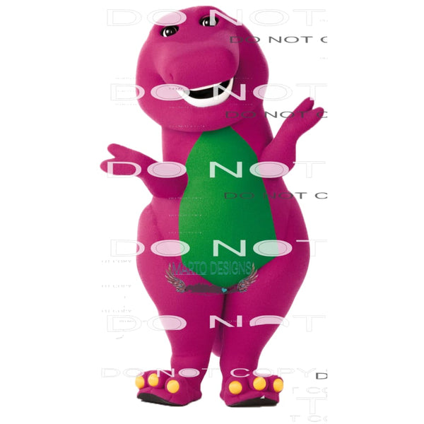 Barney # 137 Sublimation transfers - Heat Transfer Graphic