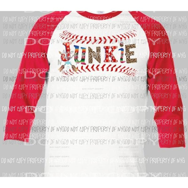 Baseball Junkie sublimation transfer Heat Transfer