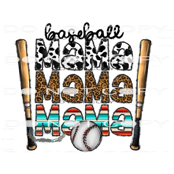 Baseball Mama #10648 Sublimation transfers - Heat Transfer