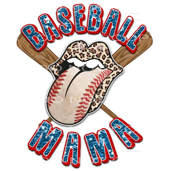 Baseball mama # 541 Sublimation transfers - Heat Transfer