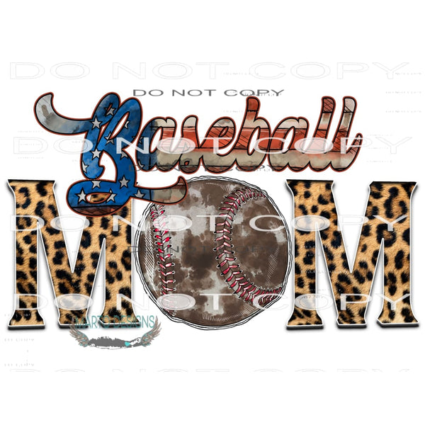 Baseball Mom #10646 Sublimation transfers - Heat Transfer