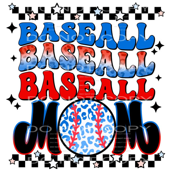 Baseball Mom #4632 Sublimation transfers - Heat Transfer