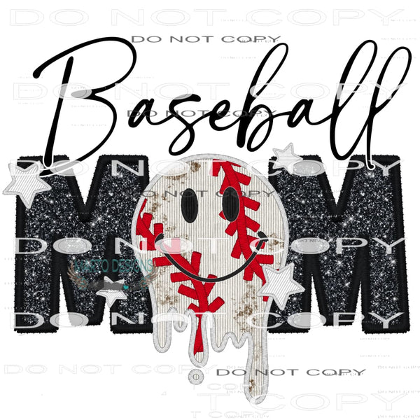 Baseball Mom #7307 Sublimation transfers - Heat Transfer