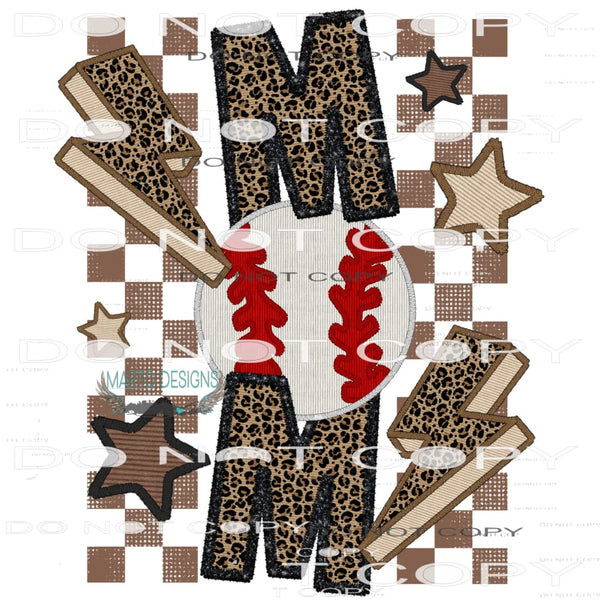 Baseball Mom #7493 Sublimation transfers - Heat Transfer