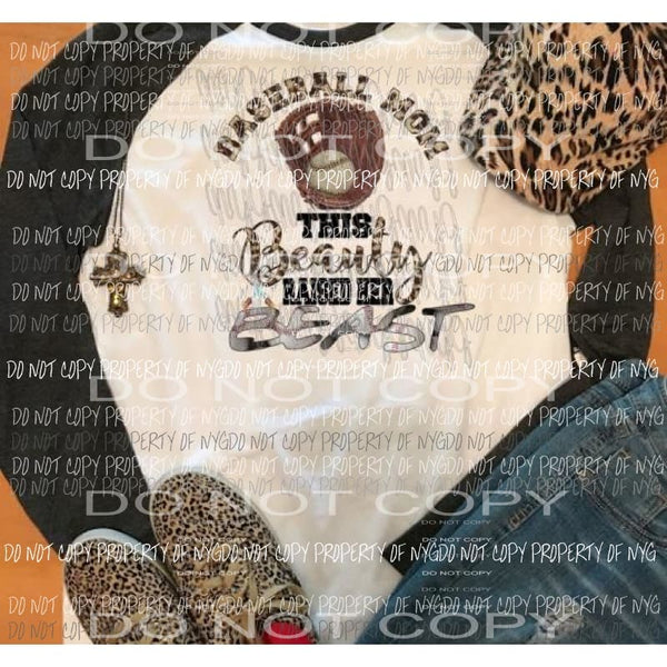 Baseball mom beauty beast sublimation transfer Heat Transfer