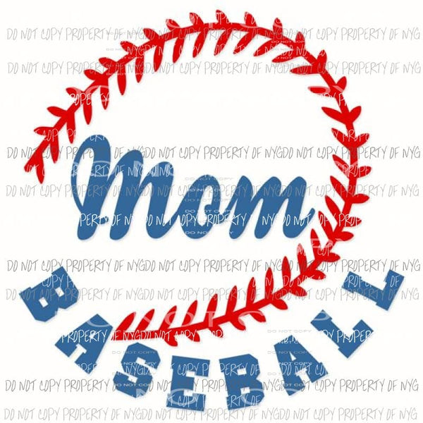 baseball mom sublimation transfer Heat Transfer