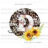 Baseball softball Letters all letters are in drop down menu