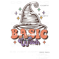 Basic Witch #6498 Sublimation transfers - Heat Transfer