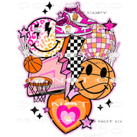 Basketball #9342 Sublimation transfers - Heat Transfer
