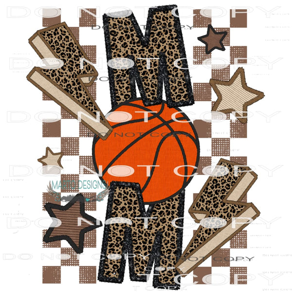 Basketball Mom #7227 Sublimation transfers - Heat Transfer