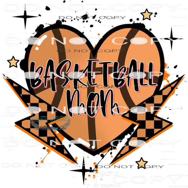 Basketball Mom #9361 Sublimation transfers - Heat Transfer
