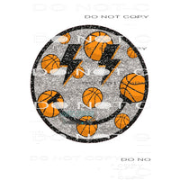 Basketball Smiley #10209 Sublimation transfers - Heat