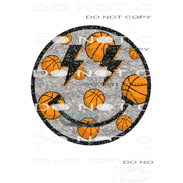 Basketball Smiley #10209 Sublimation transfers - Heat