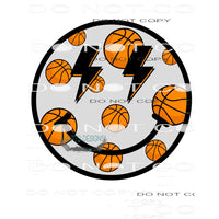 Basketball Smiley #10210 Sublimation transfers - Heat