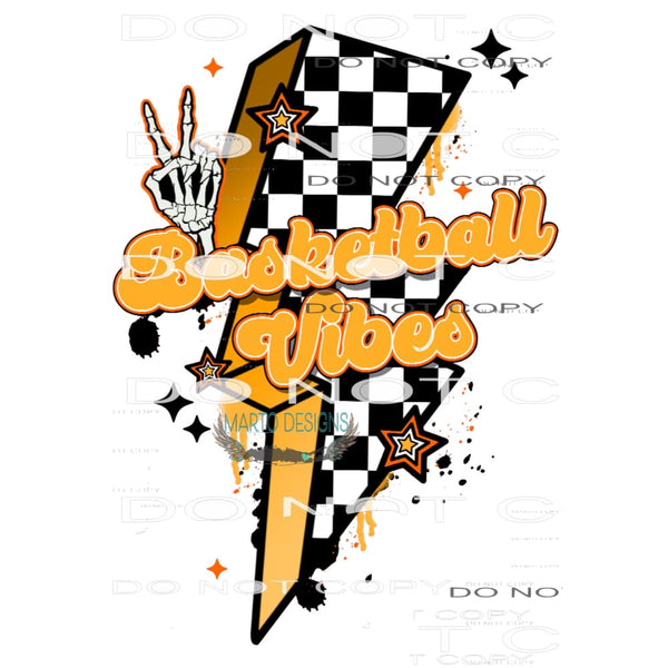 Basketball Vibes #6687 Sublimation transfers - Heat Transfer