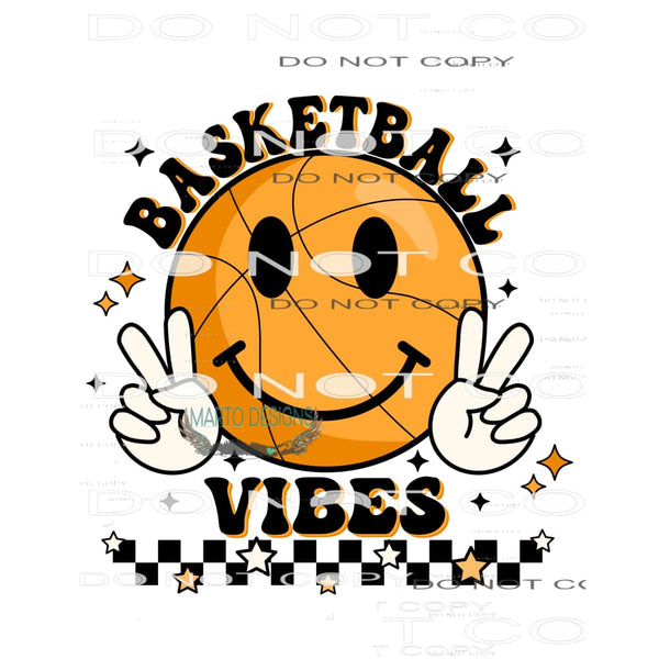 Basketball Vibes #9352 Sublimation transfers - Heat Transfer